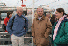 Ringer on deck in Exmouth, Devon